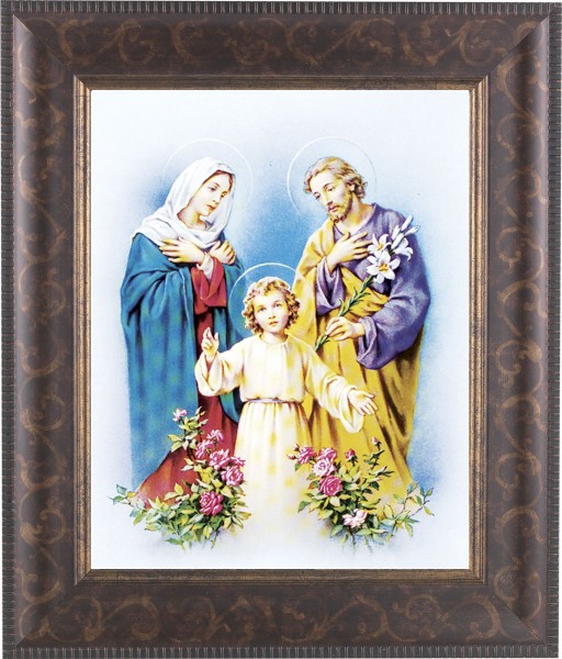 Holy Family 8x10 Framed Print Under Glass - #124 Frame