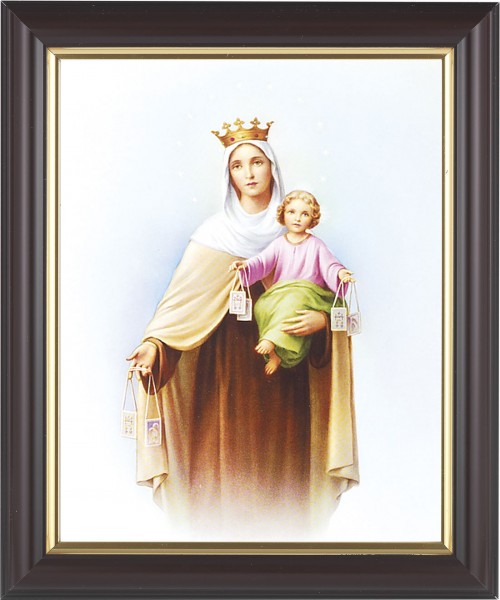 Our Lady of Mt. Carmel 8x10 Framed Print Under Glass - #133 Frame