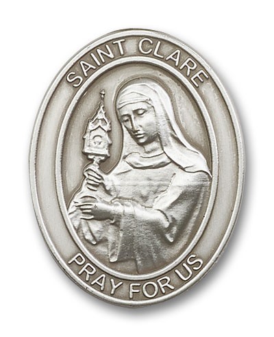 St. Clare Visor Clip - Antique Silver