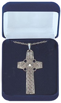 Celtic Cross Pendant - Large - Silver