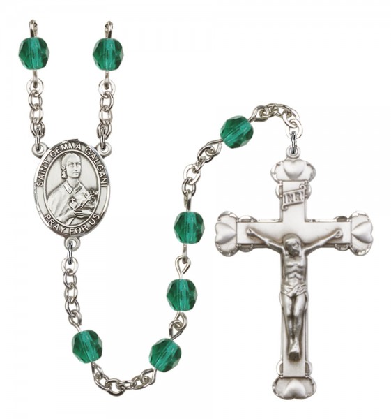 Women's St. Gemma Galgani Birthstone Rosary - Zircon