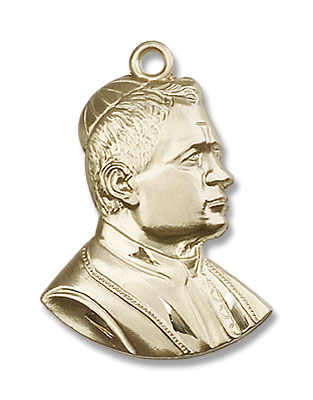 Saint Pius X Medal - 14K Solid Gold