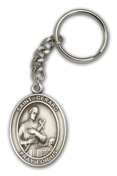 St. Gerard Keychain - Antique Silver