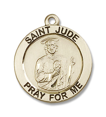 Women's Saint Jude Medal - 14K Solid Gold