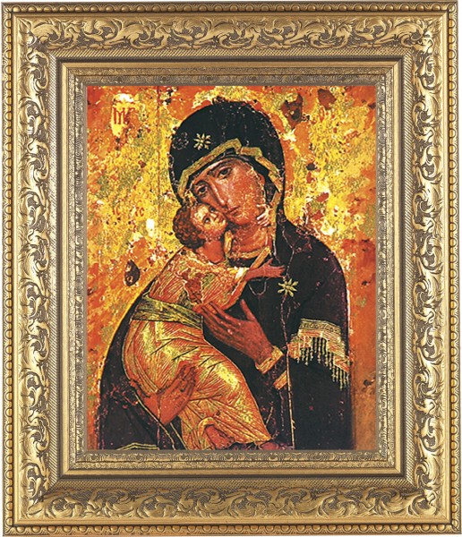 Our Lady of Vladimir 8x10 Framed Print Under Glass - #115 Frame