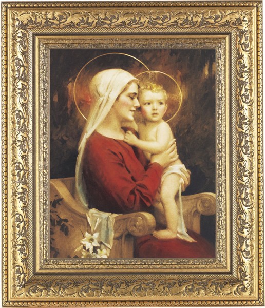 Madonna and Child Full of Joy Framed Print - #115 Frame