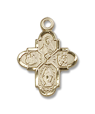 Baby 4-Way Chalice Pendant - 14K Solid Gold