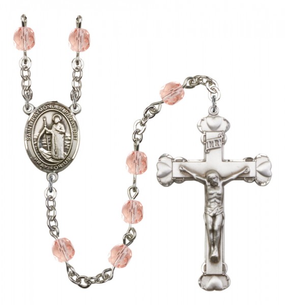 Women's St. Raymond of Penafort Birthstone Rosary - Pink