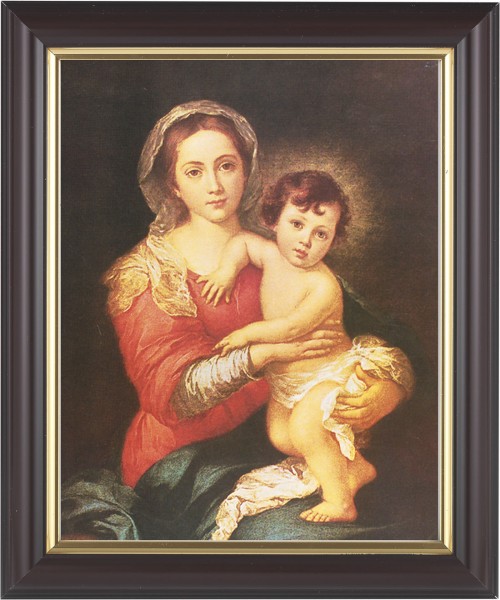 Madonna and Toddler Jesus 8x10 Framed Print Under Glass - #133 Frame