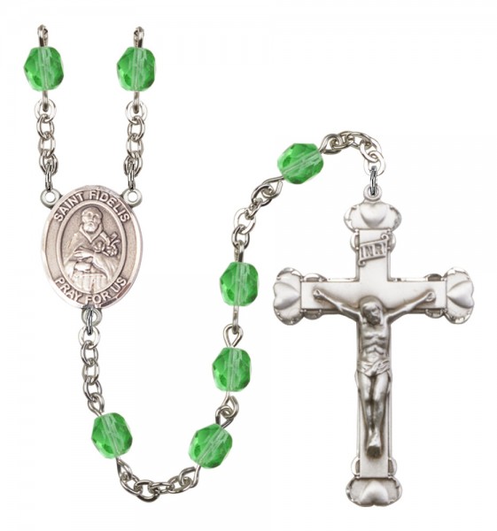 Women's St. Fidelis Birthstone Rosary - Peridot