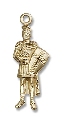 St. Florian Medal - 14K Solid Gold