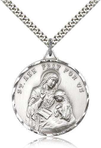 Saint Ann Medal - Sterling Silver
