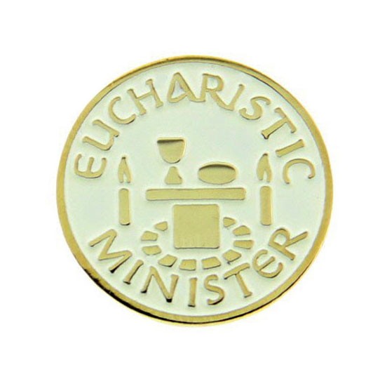 Eucharistic Minister Lapel Pin - Silver