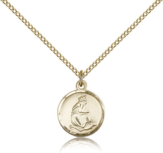 Petite Our Lady of La Salette Necklace - 14KT Gold Filled