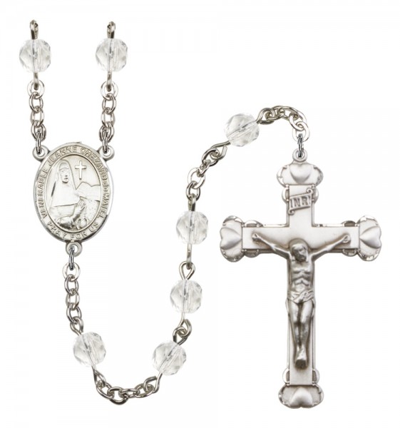 Women's St. Jeanne Chezard de Matel Birthstone Rosary - Crystal