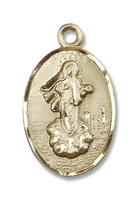 Our Lady of Medjugorje Medal - 14K Solid Gold
