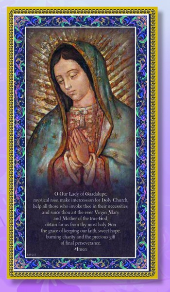 Our Lady of Guadalupe Italian Prayer Plaque - Multi-Color