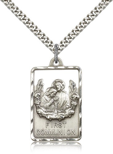 First Communion Medal - Sterling Silver