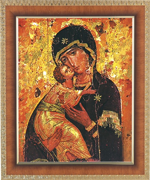 Our Lady of Vladimir 8x10 Framed Print Under Glass - #122 Frame