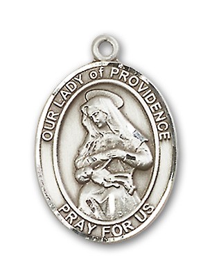 Our Lady of Providence Rosary Centerpiece Sterling Silver or Pewter - Sterling Silver