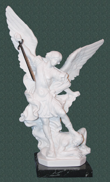 St. Michael Statue - White