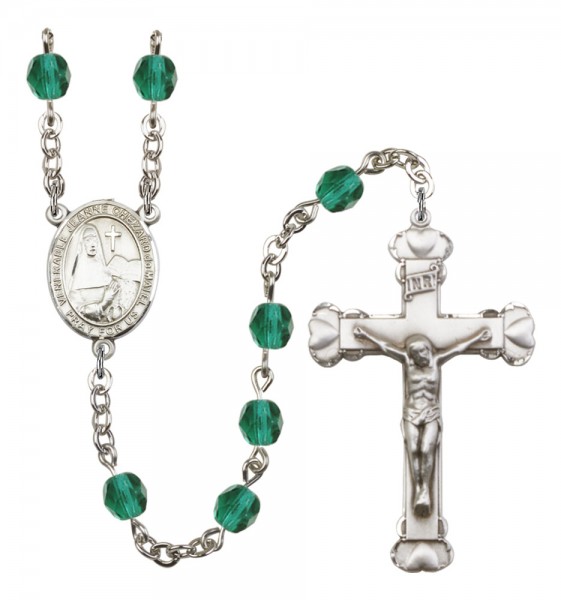 Women's St. Jeanne Chezard de Matel Birthstone Rosary - Zircon