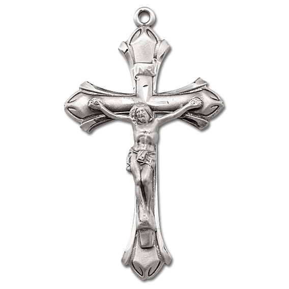 Classic Sterling Silver Rosary Crucifix - Sterling Silver