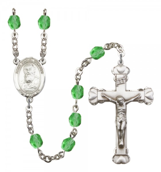 Women's St. Daniel Comboni Birthstone Rosary - Peridot