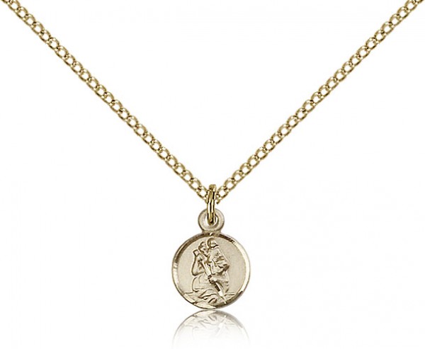 Petite St. Christopher Medal - 14KT Gold Filled