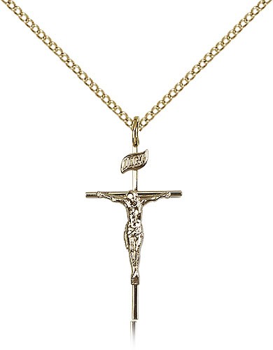 Slimline Crucifix Pendant, Three Sizes Available - 14KT Gold Filled