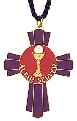 Altar Server Cross Pendant - Purple