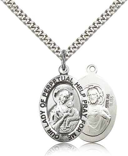 Our Lady of Perpetual Help Medal - Sterling Silver