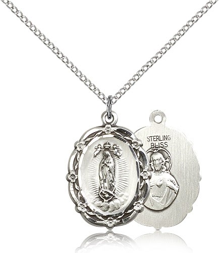 Women's Our Lady of Guadalupe Medal - Sterling Silver