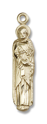 Women's Full-Figure St. Joseph Medal - 14K Solid Gold