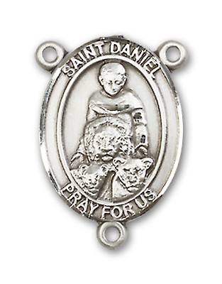St. Daniel Rosary Centerpiece Sterling Silver or Pewter - Sterling Silver