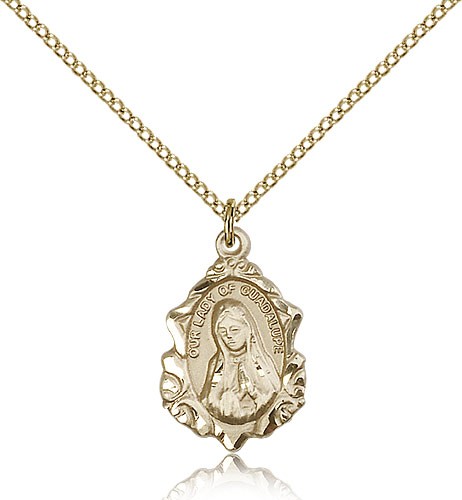 Our Lady of Guadalupe Medal - 14KT Gold Filled