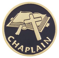 Chaplain Pin - Black