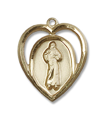 Petite Divine Mercy Medal - 14K Solid Gold
