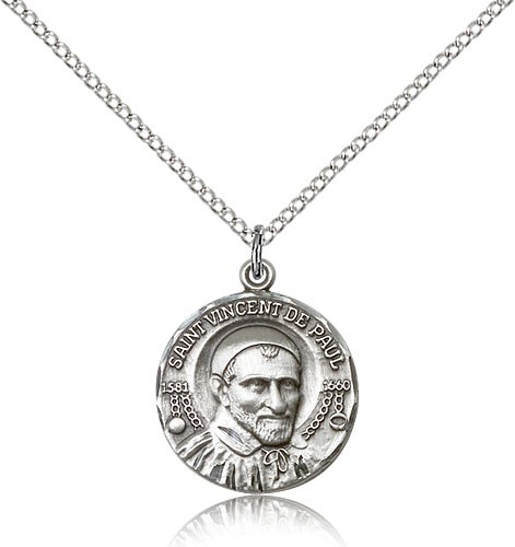 Women's St. Vincent De Paul Medal - Sterling Silver
