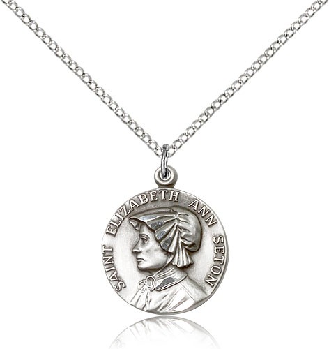 St. Elizabeth Ann Seton Medal - Sterling Silver
