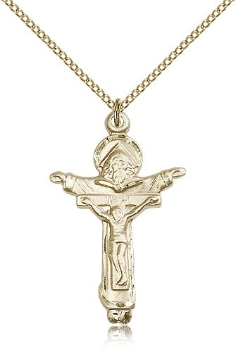 Trinity Crucifix - 14KT Gold Filled