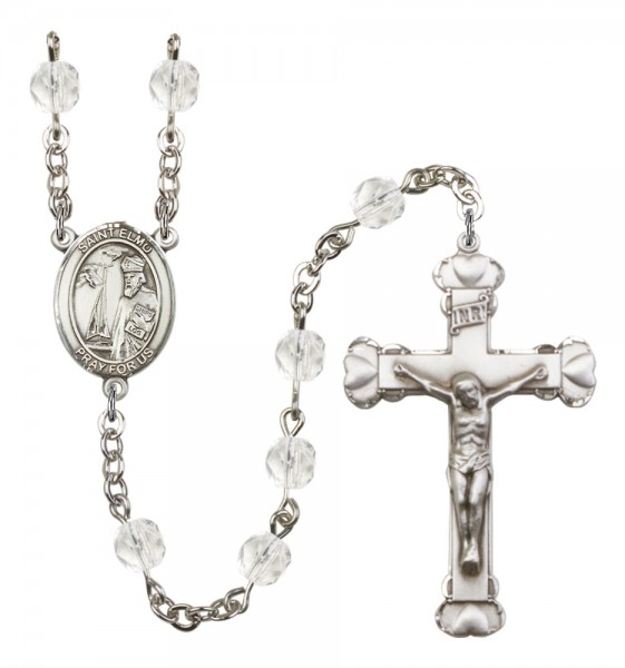 Women's St. Elmo Birthstone Rosary - Crystal