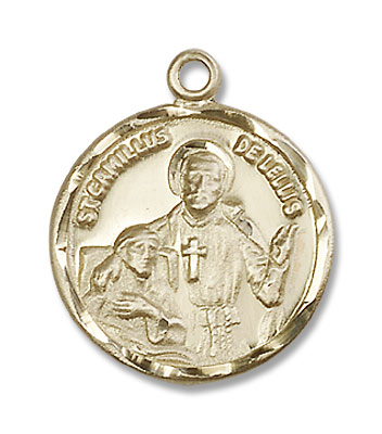St. Camillus of Lellis Medal - 14K Solid Gold