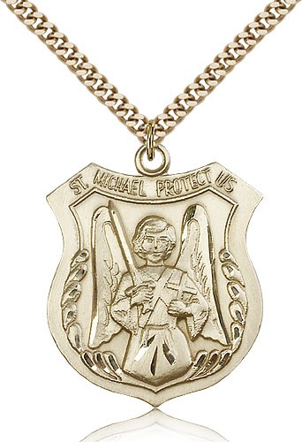 Men's St. Michael The Archangel Medal - 14KT Gold Filled