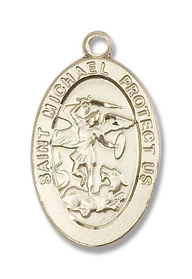 Women's St. Michael The Archangel Medal - 14K Solid Gold