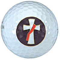 Golf Balls with Deacon's Cross - Set of 3 - Black