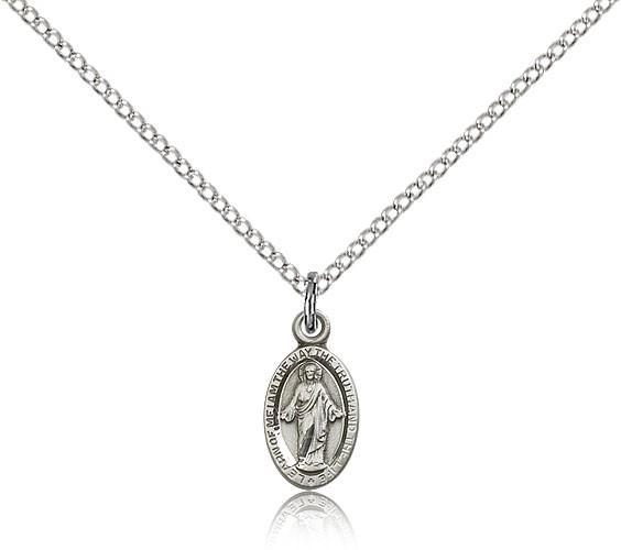 Petite Learn of Me Scapular Charm - Sterling Silver