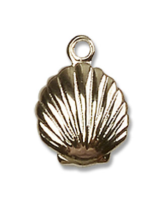 Baby Sized Shell Pendant - 14K Solid Gold
