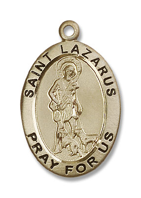 Men's St. Lazarus Medal - 14K Solid Gold