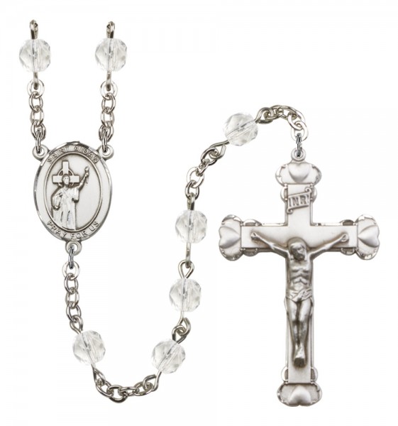 Women's St. Aidan of Lindesfarne Birthstone Rosary - Crystal